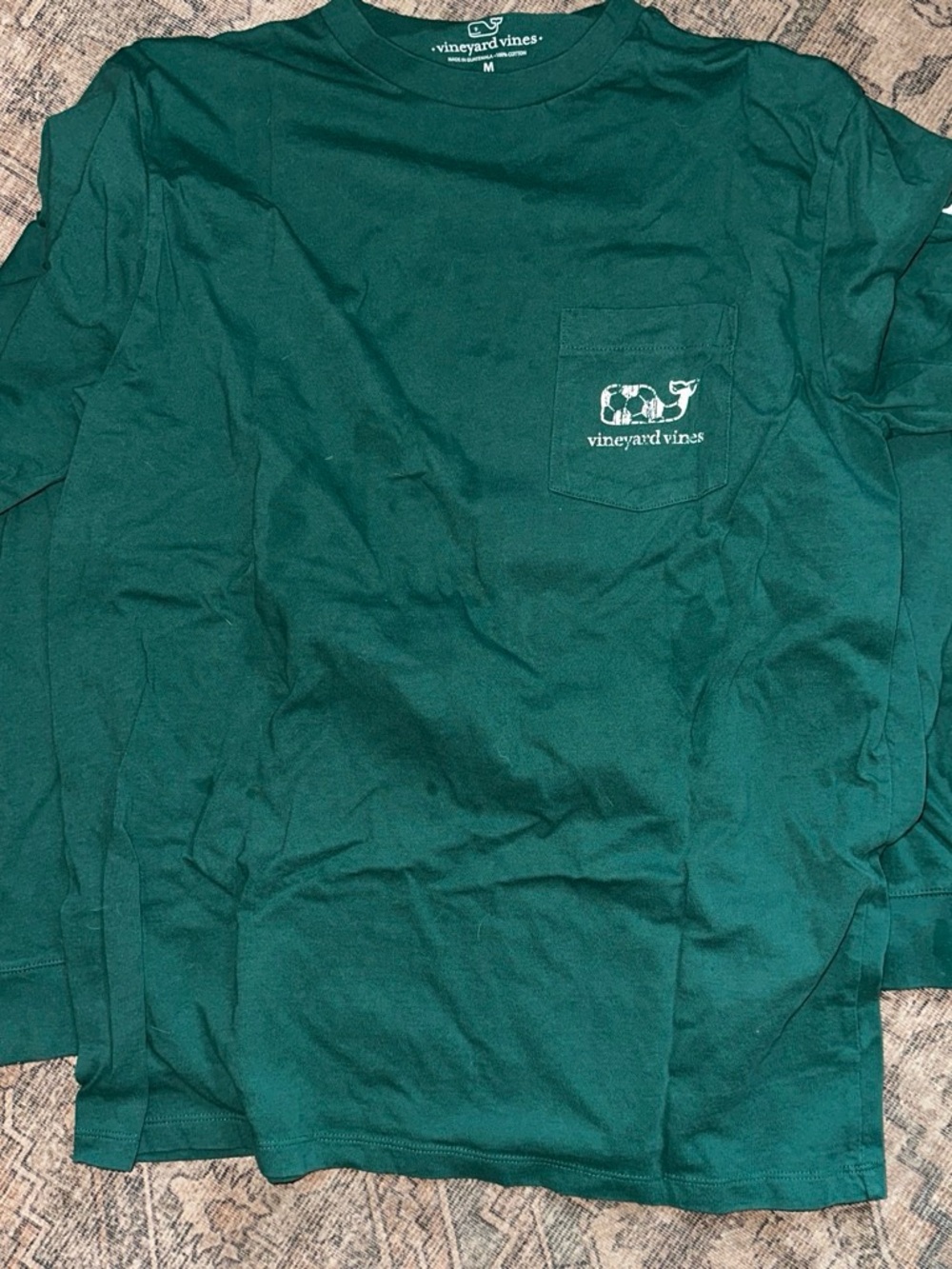 Vineyard Vines Men's Long Sleeve Pocket Tee - Forest Green